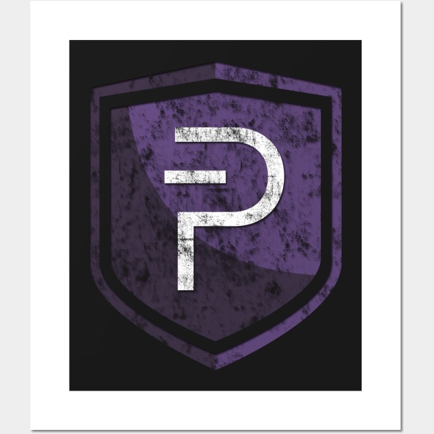 Vintage PIVX Coin Cryptocurrency Wall Art by vladocar